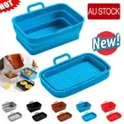 Reusable Silicone Tray Baking Baskets Pot Heating Baking Pan for NINJA Air FryRO