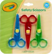 Crayola Toddler Safety Scissors (3 Pack), Blunt Tip Training Scissors for Presch
