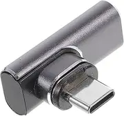 KICHOUSE 90Degree USB C Magnetic Adapter Connector Data Transfer Pin Plated Phone Accessories Compatible with USB Type C Devices Magnetic Charging