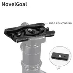 NOVELGOAL 相機電纜夾,帶 ARCA 兼容快速釋放板,適用於相機三腳架球頭電纜固定鎖端口保護套件