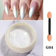dainlili - Nail Art Powder (various designs) G04 - Silver - One Size