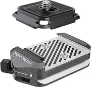 PGYTECH Quick Release Plate & Clamp V2, Arca Swiss Plate Camera Mount Adapter with 1/4" to 3/8" Screw Thread for Sony/Nikon/Fuji/Canon/DJI Switch Between Tripod/Monopod/Slider/Stabilizer