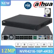 Dahua NVR4216-16P-4KS3 4K 16CH POE Plug & Play NVR Video Recorder CCTV System