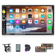 AMPrime Double Din Car Stereo Radio with Bluetooth 7” Touch Screen FM Receive...