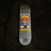 Santa Cruz Garbage Pail Kids PRISMATIC PUKE skateboard w/ Hazardous Hand card
