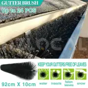 6-24X Gutter Brush Roof Leaf Guard Heavy Duty Twigs Filter Home Garden 92x10cm