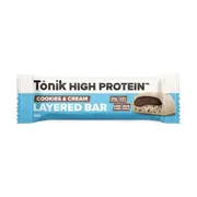 Tonik High Protein Layered Bar Cookie & Cream 60g x 12