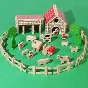 Barn Farm Animal Toy for Kids Barn Stable Building Farm Toy for Boys Girls