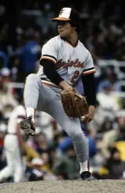 Tippy Martinez Baltimore Orioles pitching to the Chicago White Sox- Old Photo