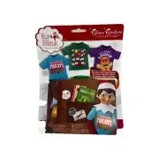 NIP Elf on the Shelf Claus Couture 4 Piece Keepsake Suitcase & 3 T-Shirts NEW