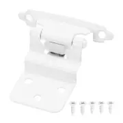 3/8" Inset Cabinet Door Hinges, 60 Pcs Self Closing Cabinet Hinge White