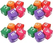 Abaodam 20Pcs Bean Bags for Tossing Alphabet Beanbag Game Props for Strengthen Hand Eye Coordination Canvas Fun Learning for Boys
