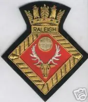 UK Britain HMS Royal Navy Raleigh Frigate Cruiser Training Patch Badge Ship War