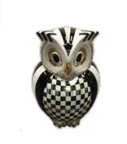 New Mackenzie Childs Courtly Owl Cookie Jar Canister