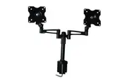 Two-Screen 10-25" Desk Monitor TV Plasma LED LCD Work Mount
