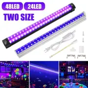 UV Black Light 48/40/24LED Bar Ultraviolet USB Strip Lamp DJ Party Club