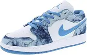 [Nike] Jordan Youth AIR Jordan 1 Low (GS) DM8947 100 Acid Wash Denim - Size 4Y