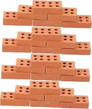 ARTSEWPLY 50pcs Mini Bricks for DIY Classic Bricks Set Outdoor Mini Blocks Miniature Landscape Accessories