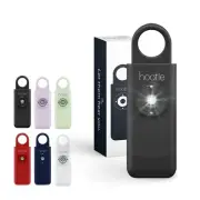 Hootie 130dB Personal Safety Alarm with Keychain Strobe & Siren - Black