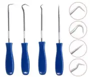 4x Car Pick & Hook Set O Ring Oil Seal Gasket Puller Remover Craft Acessories