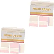 TEHAUX 2sets Daily Planner Notecards Lined Index Cards Flash Cards 100ct Vocabulary Practice Portable 180sheets*2