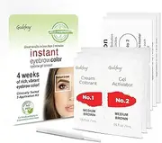 (Medium Brown) - Godefroy Instant Eyebrow Colour, Medium Brown, .530mls, 12-weeks of long lasting brow colour, 3-applications per kit