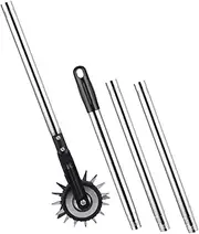 FONDOTIN Garden Lawn Edger Steel Edger Lawn Tool Wheel Rotary Accessories for Weeding
