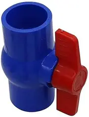 Valve,Ball Valve, Inner Diameter 20/25/32/40mm PVC Ball Valve, Plumbing U-PVC Ball Valve Plastic Repair Connector Pipe Switch(Blue ID 40mm)