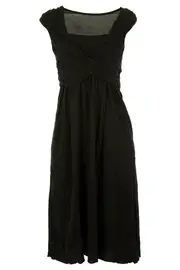 Rouched Bust Sleeveless Dress--VIG-VC197