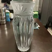 VTG CRISTAL d'ARQUES France Vase Carthage Design Tall Lead Crystal Boxed