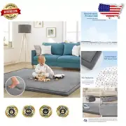 Eco-Friendly Baby Play Mat - Thick Memory Foam Rug - Perfect for Crawling & Yoga