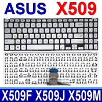 在飛比找蝦皮購物優惠-ASUS 華碩 X509 銀色 注音 筆電鍵盤 X509FL