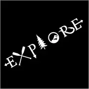 Car Stickers Graphics Explore Tree Mountain Adventure Design Decal for Van Camper RV Motorhome Caravan Bus Auto Decoration(Silver,30X6.6CM)