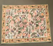 NEW April Cornell Floral Birdsong Green &Faded Rose Placemats Set 6! New w/ Tags