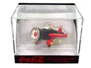 Coca-Cola Coke Bottle Shaped Airplane Mini Clock, Vintage 1999 - Sealed, Pre-Own
