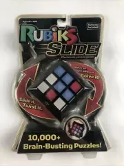 Rubiks Slide Electronic Game 10,000+ Brain Busting Puzzles Cube New