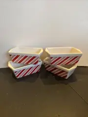 Set Of 4 Small Loaf Baking Pan, Ceramic by Celebrate it, 3 x 5 inches