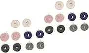 [Amosfun] 10 Pairs Moon Star Ear Studs Star Earrings Studs Earrings Charm Holder for Necklace Earrings for Women Dangle Jeweled Earrings Hook Earring Alloy Accessories Fashion Miss