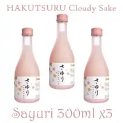 HAKUTSURU Sayuri Cloudy (Nigori) Junmai Sake Alc 12.5% 300ml x3