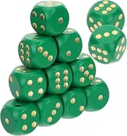 Hohopeti 12pcs Dice St. Patrick Decor St. Patrick Party Favors St. Patrick Day Accessories Wood Green
