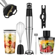 1100W Corded Hand Blender – 6-In-1 Stick Blender – Variable Speed Immersion Blen