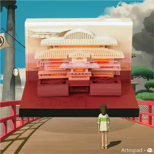 【築實精選】Artropad x 3D memopad Series 溫泉旅館 Bath House(With Light)