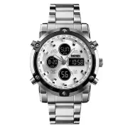 SKMEI Men's Sport Digital Watches Fashion Stopwatch Dual Display Watch 3 Time Countdown Wrist Watch