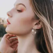 Clear Transparent Lucite Lola Hoop Earrings