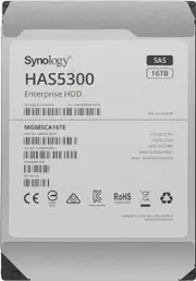 Synology -Enterprise Storage for Synology systems, 3.5" SAS Hard drive, HAS5300 , 16TB,5 yr Wty.