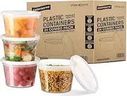 Food Storage Container Set – 24 Food Containers with Lids Combo – Microwave and Freezer Safe Storage Tubs for Food – Non-BPA Meal Prep Containers - Reusable and Dishwasher Safe – 16oz