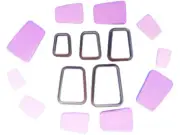 Trapezoid Polymer Clay Cutter Set | Unique Clay Cutters | Customized Clay Tool