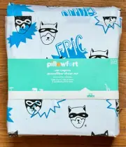 NEW Pillowfort BLUE CAT CAPERS Full Size Sheet Set comfy soft microfiber