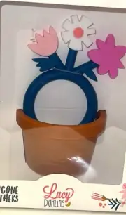 baby Gift TEETHER Flower Pot Bouquet Two Silicone little Artist Lucy Darlin