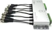 8-CH Passive Video Balun Transceiver, BNC to Cat5/5E/6 RJ45 UTP Cable for CCTV Surveillance Camera System